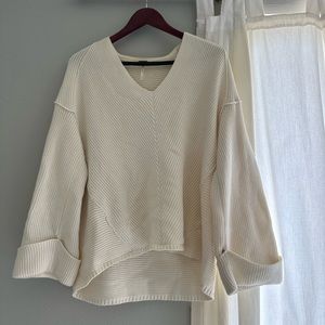 Free people cream sweater